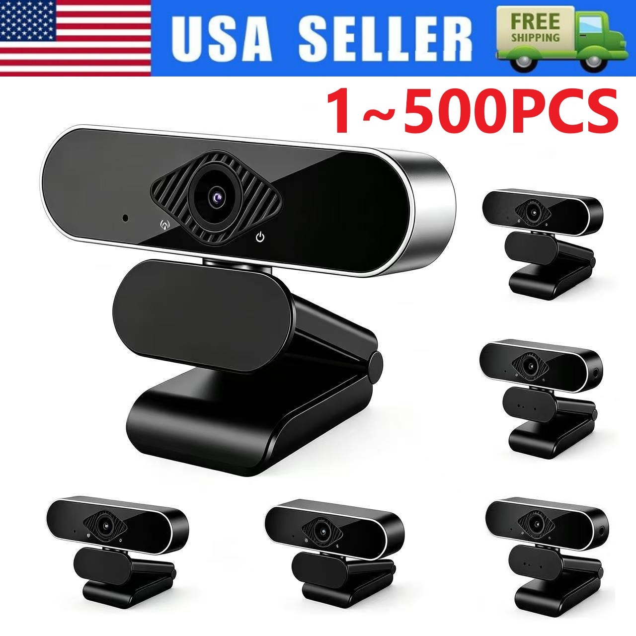 1080P Full HD USB Webcam for PC Desktop,Laptop Web Camera with Microphone LOT