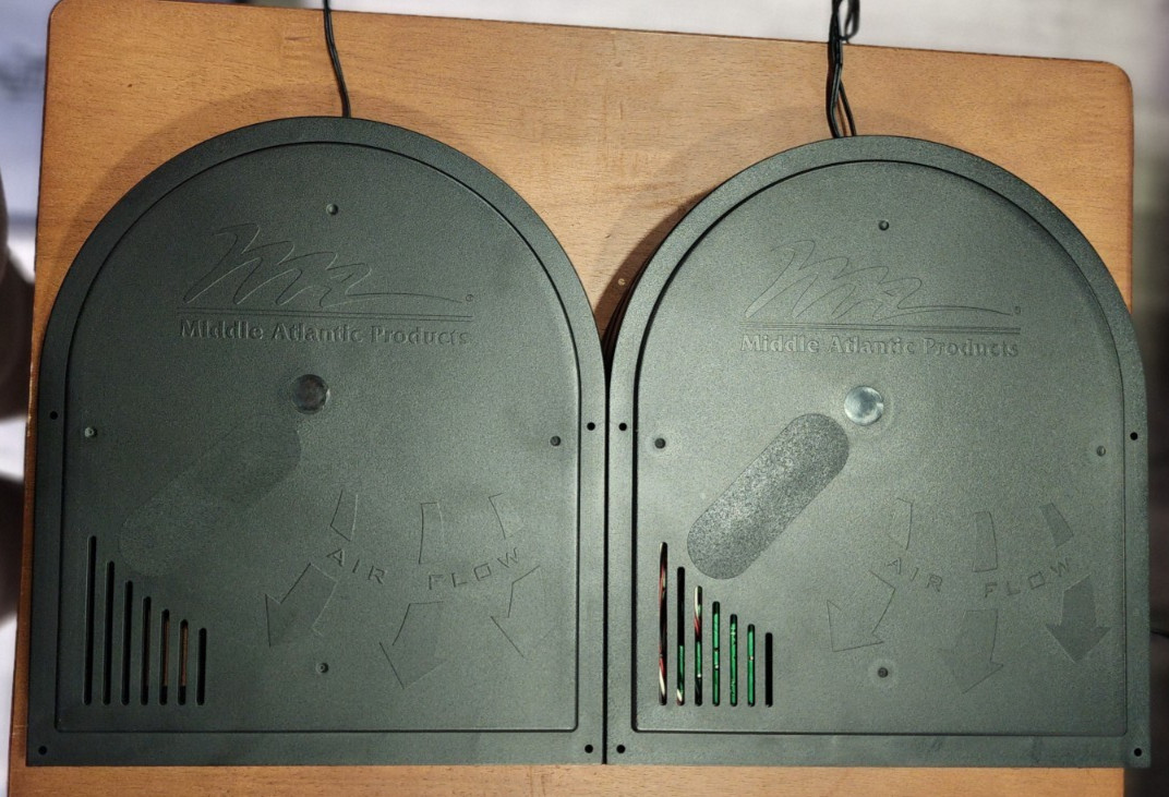 Middle Atlantic CAB-COOL50 Cabinet Cooler – 50 CFM, Thermostat, Quiet (Lot of 2)