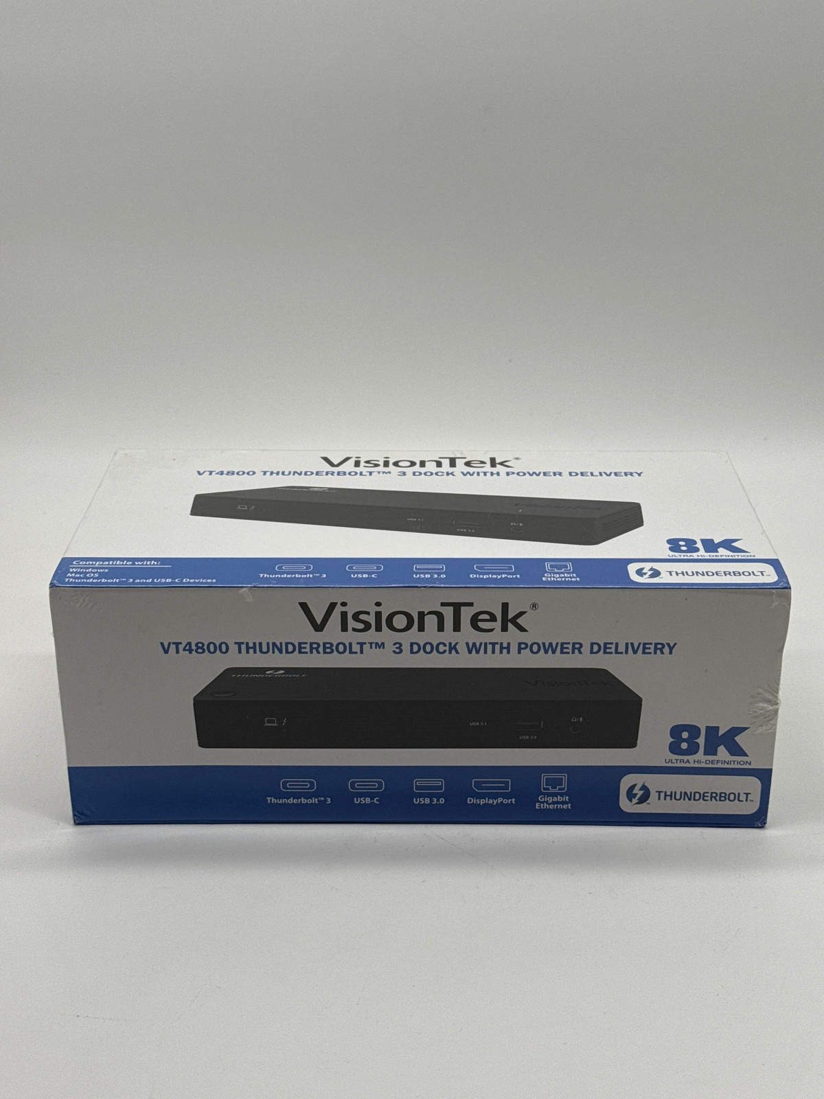 VisionTek VT4800 Thunderbolt 3 USB-C Docking Station Power Delivery New In Box