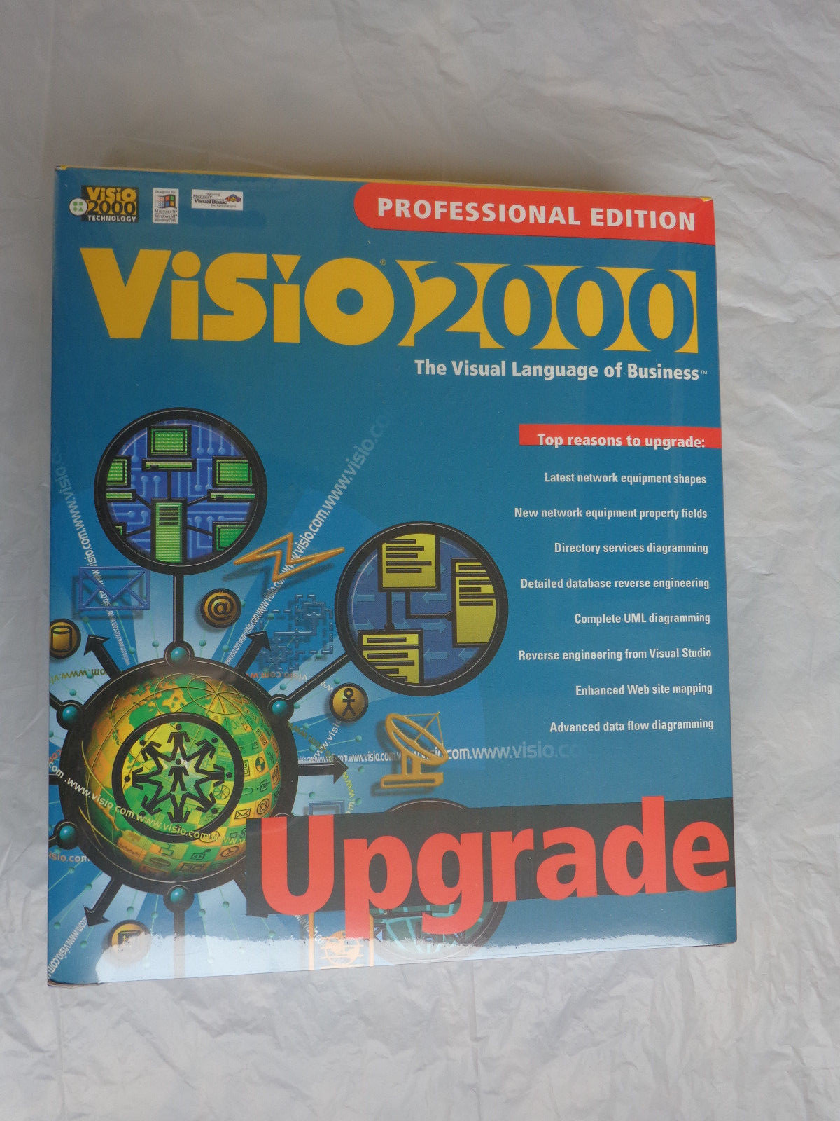 Visio 2000 Professional Upgrade (New Factory sealed retail box)