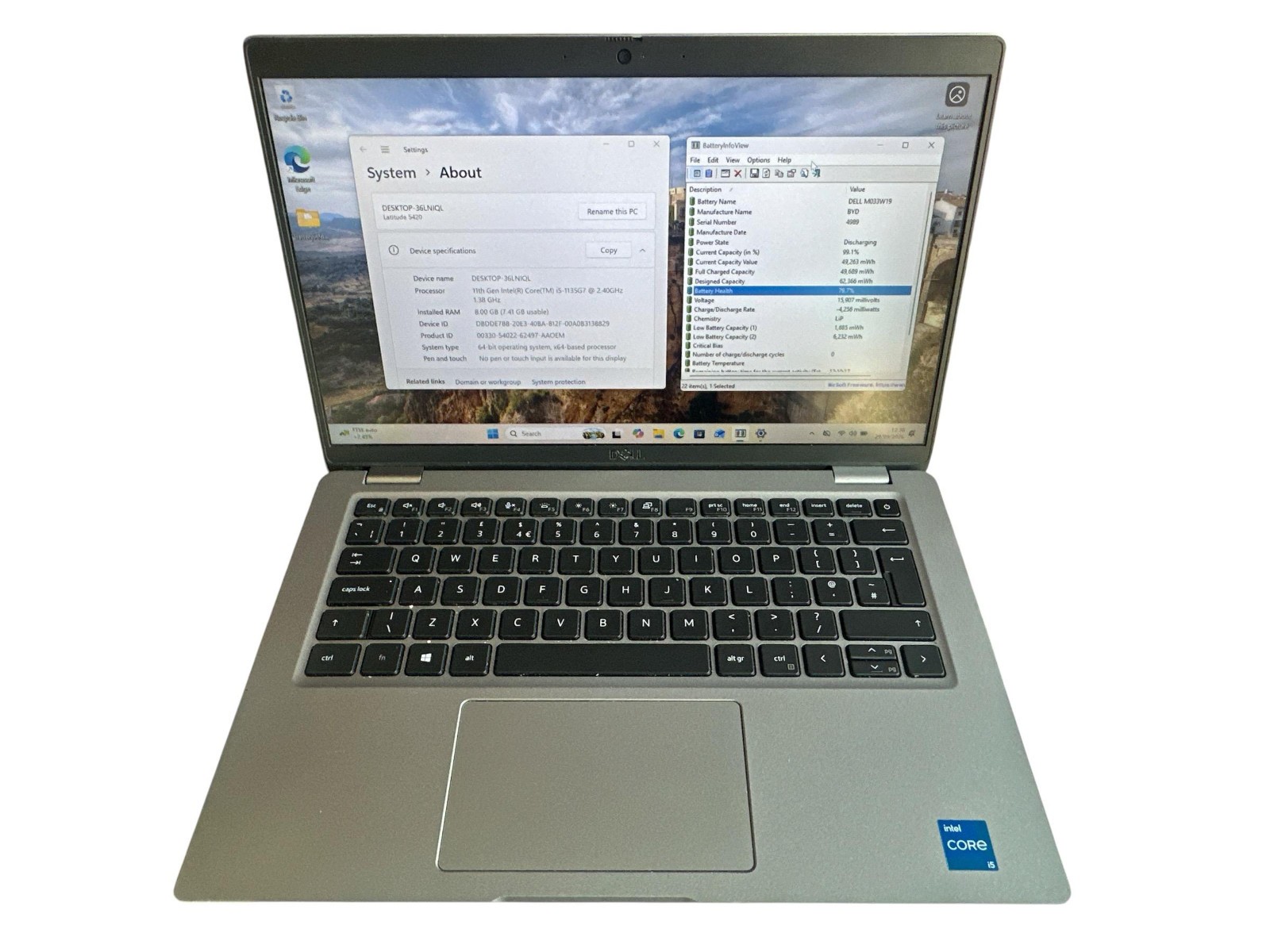 GRADE B - DELL Latitude 5420 14" | 2.4G i5-1135G7 | 8GB | 256GB SSD | Win11