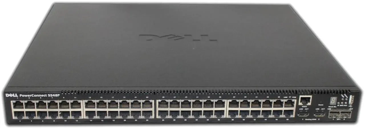 Dell PowerConnect 5548 48 Port GbE Switch Dual 10GbE SFP+ Uplinks Managed 1U USA