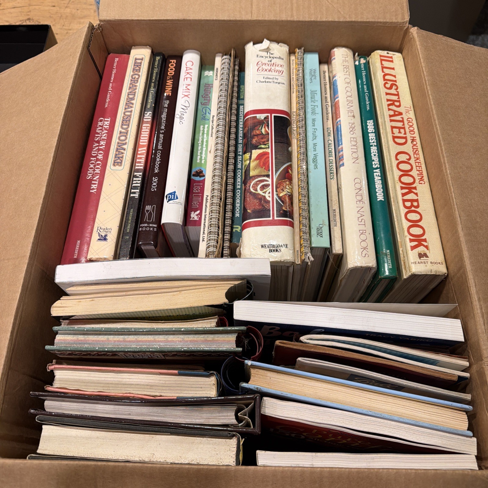 Lot of 40 Vintage Cookbook Hardcover Paperback Random Picked