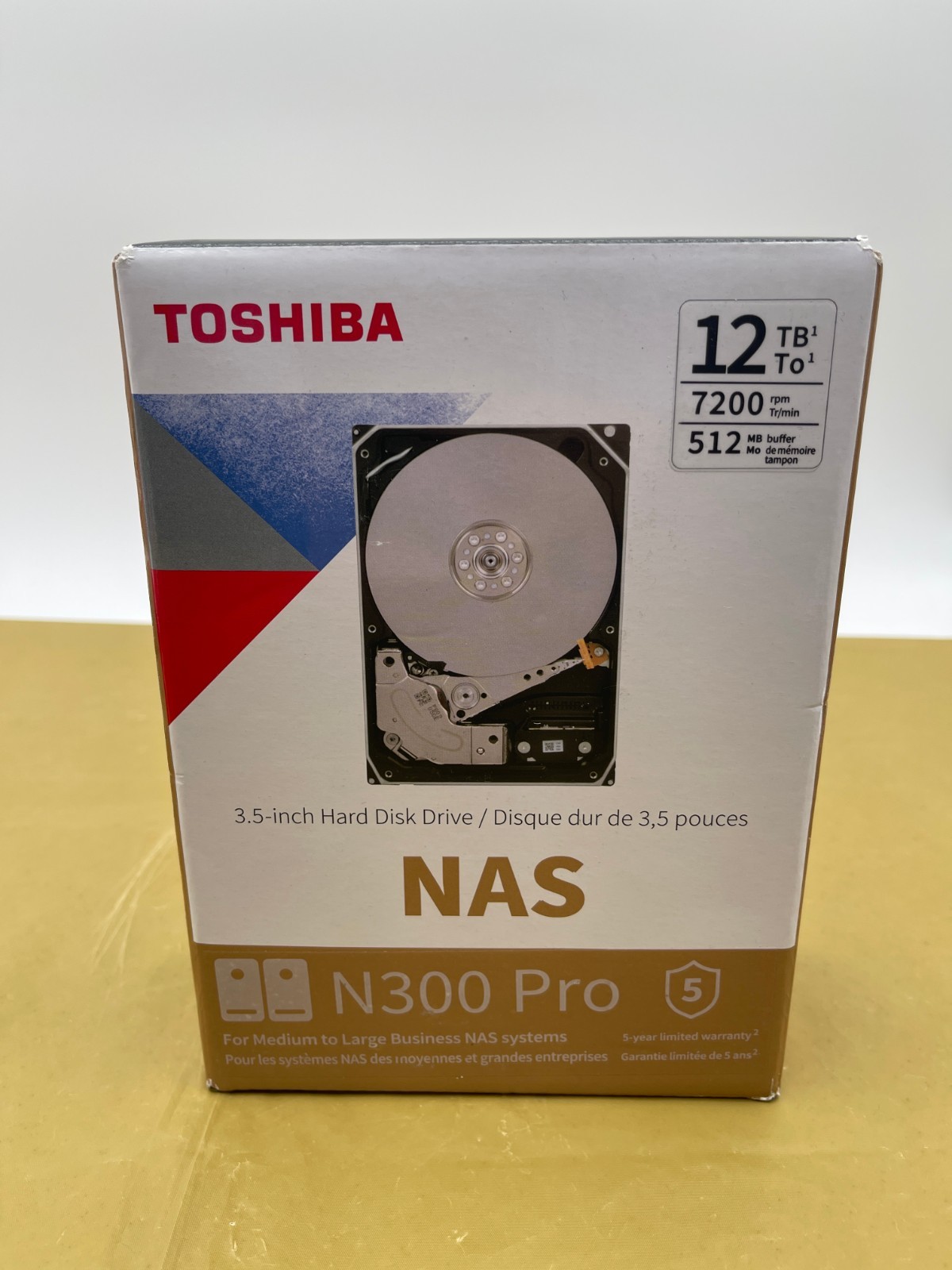 Toshiba N300 Pro 12TB NAS Hard Drive SATA 3 6Gb/s 7200 RPM 512MB Cache *NEW*