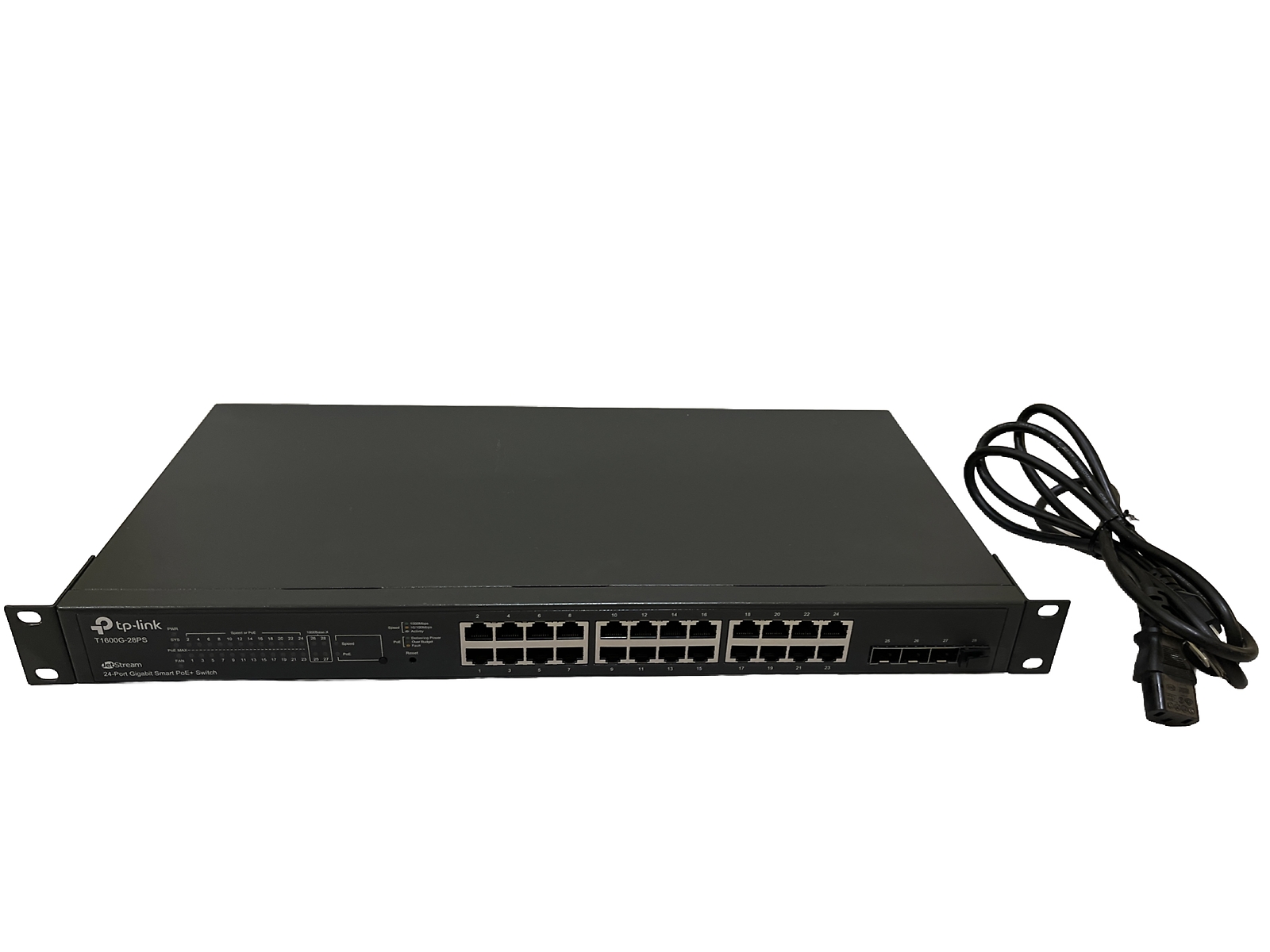 TP-LINK JetStream 24-Port Gigabit Smart PoE+ Switch with 4 SFP Slots