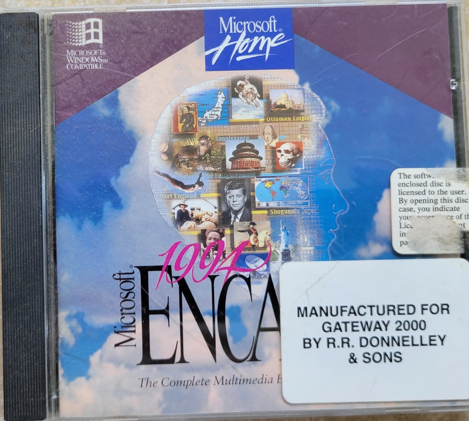 Vintage CD - Microsoft Encarta, Microsoft Home, 1994