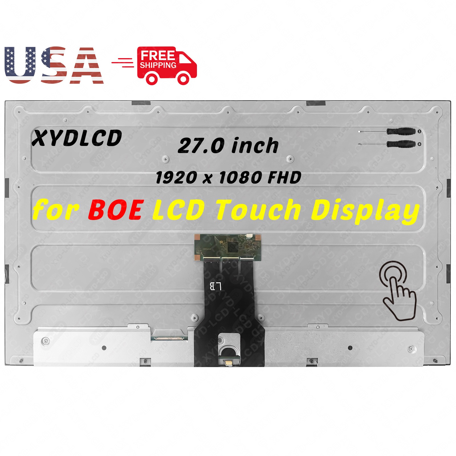 27.0in for Dell 27 All-in-One EC27250 LCD Touch Screen Display Replacement FHD