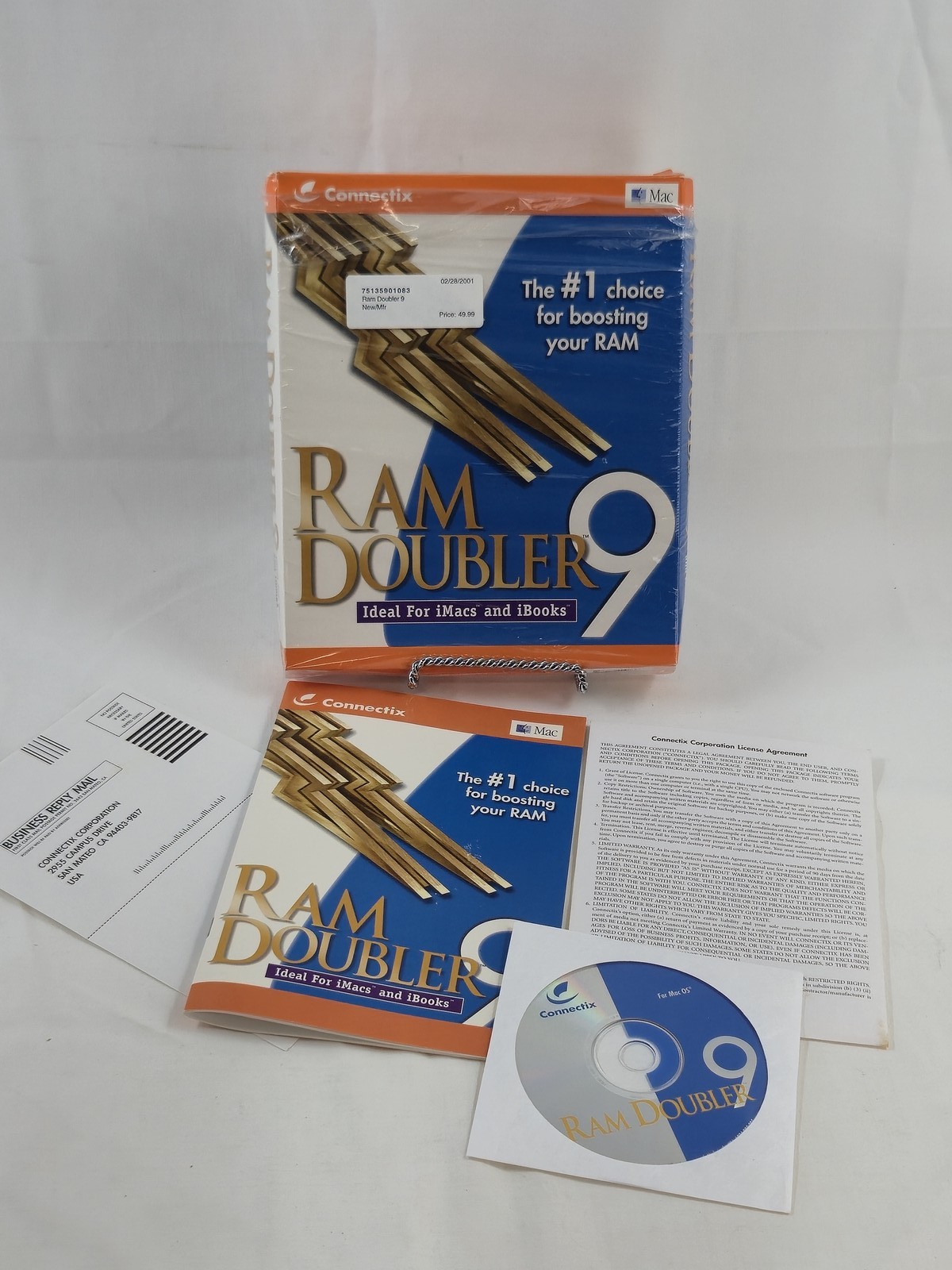 Connectix RAM Doubler 9 Software for Mac OS - Ideal for iMacs & iBooks -