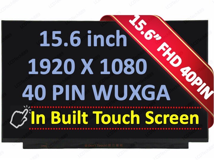 Lenovo 5D10W69930 5D10W69931 5D11B38235 Lcd Touch Screen 15.6" FHD 40 Pin Narrow