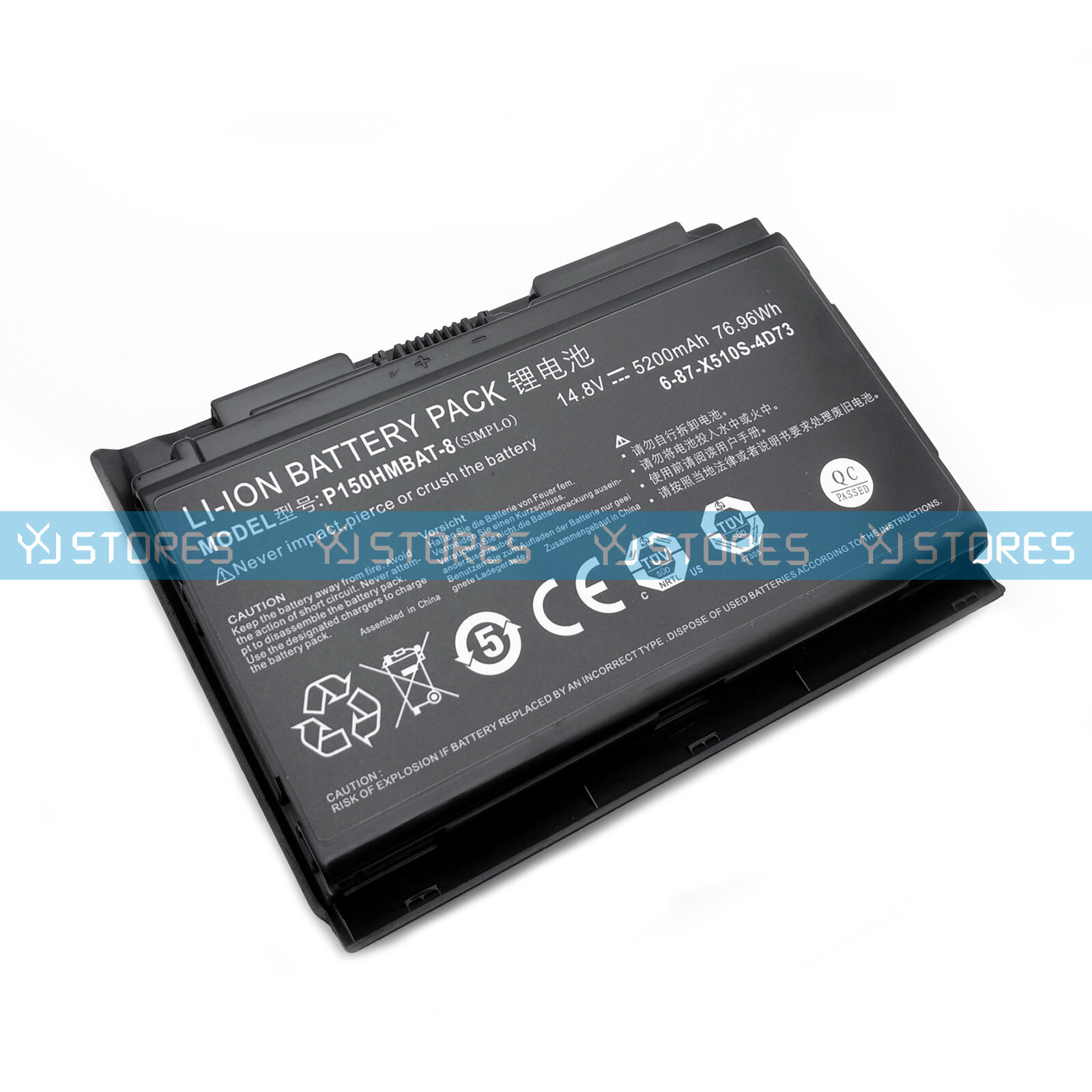 Genuine P150HMBAT-8 Battery for Clevo P170HM 6-87-X510S-4D74 6-87-X510S-4D73