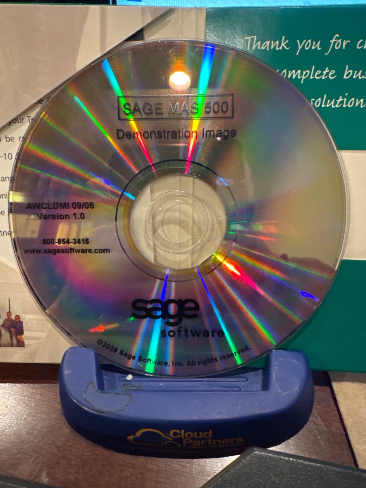 BRAND NEW VINTAGE SAGE MAS500 ERP  Software  DEMONSTRATION CD. VERSION 1.0