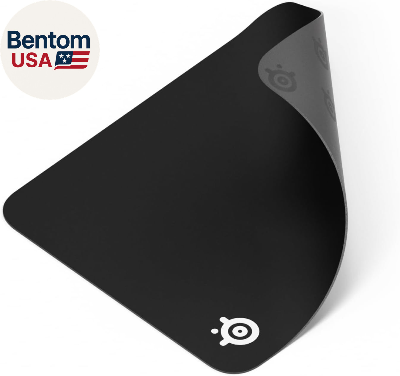 Steelseries Qck Medium Gaming Mousepad — Black — Non-Slip Silicone Rubber Base —