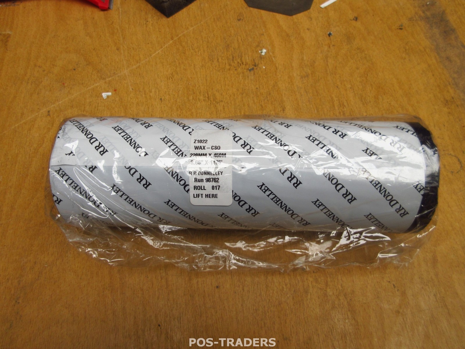 RR DONNELLEY 98762 Z1022 WAX-CS0 RIBBON 220MM X 450MM 8.66" X1476" NEW NEW NEW