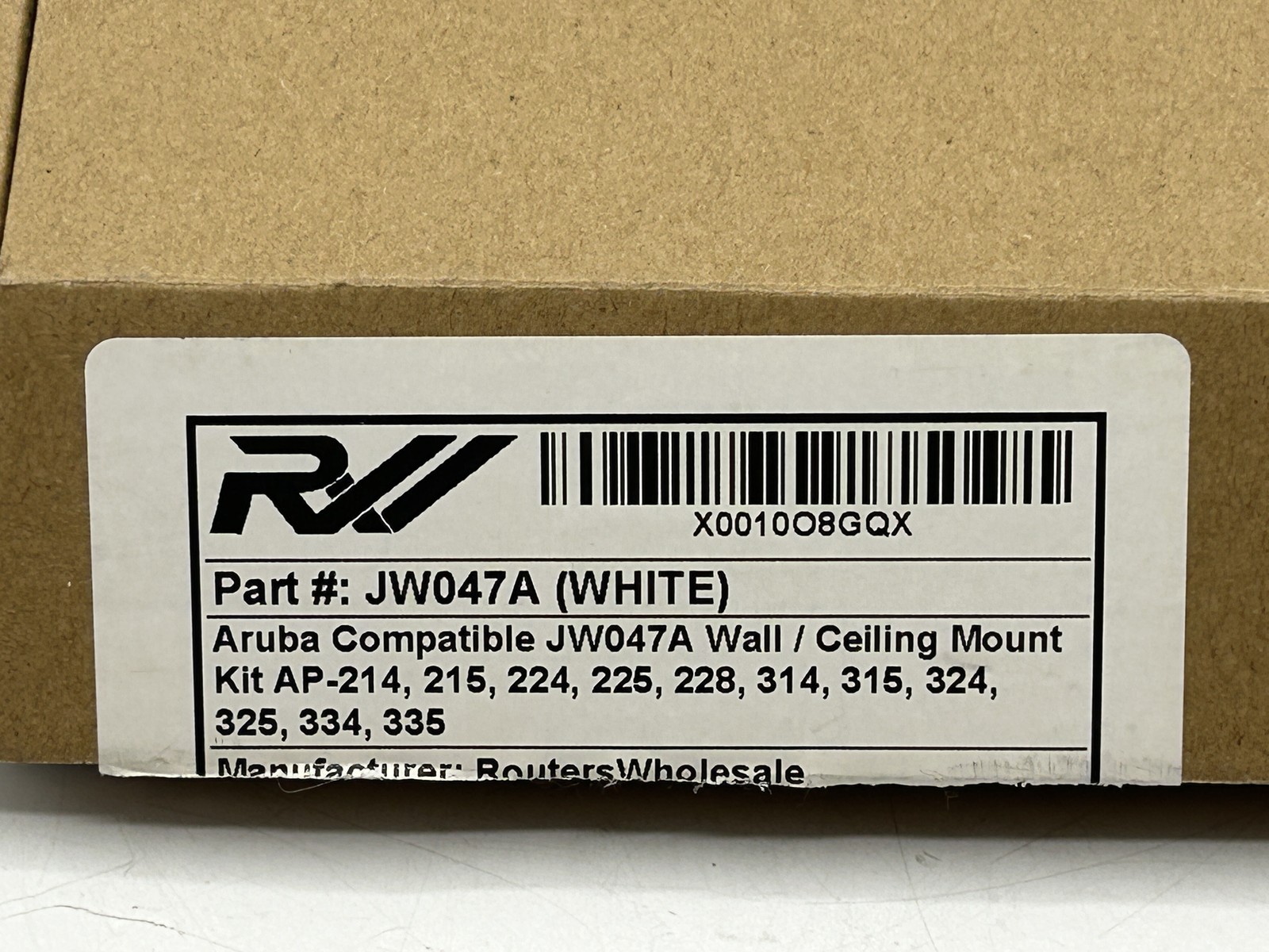 Aruba JW047A AP-220-MNT-W1W Basic White KIT Access Point Mou