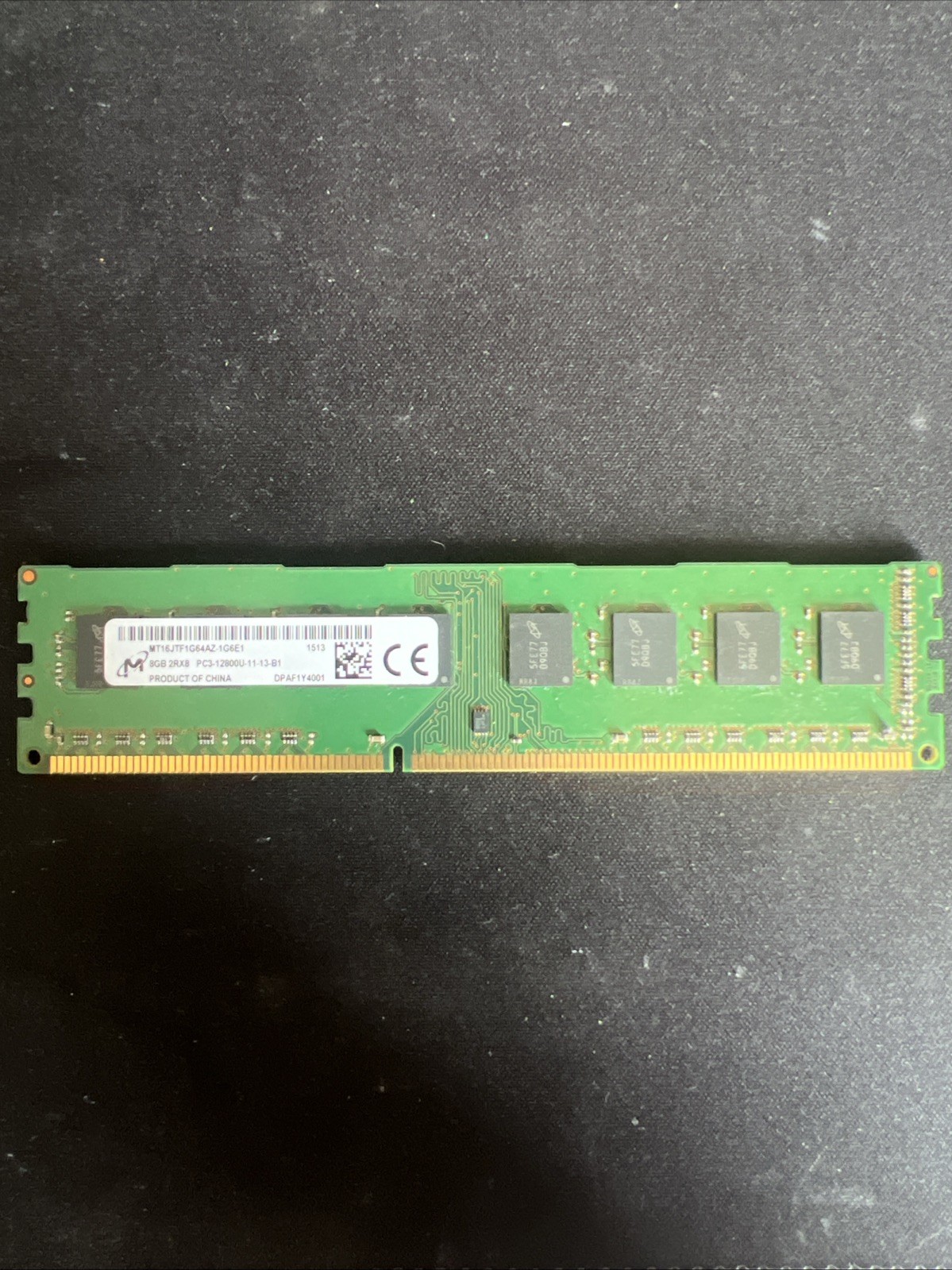MICRON 8GB (1x8GB) 2RX8 PC3-12800U Desktop RAM MT16JTF1G64AZ-1G6E1
