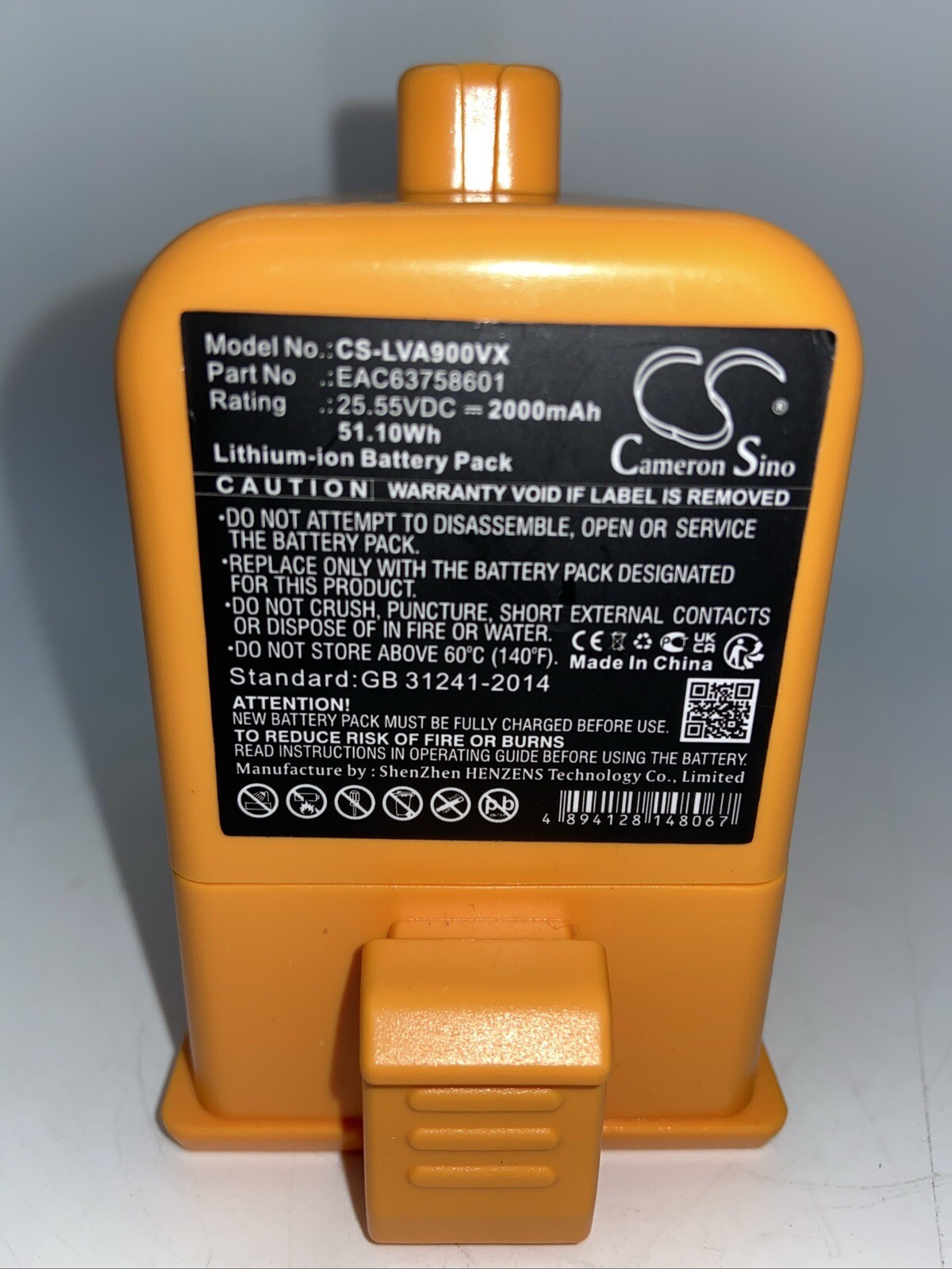 EAC63382204, EAC63382202 Battery For LG Cord Zero A9 Cord Zer A9+ A9Plus**READ**