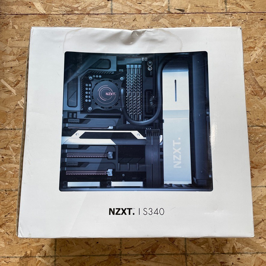 NZXT S340 Glossy Black Mid Tower Computer Case w/ Side Panel + Fans