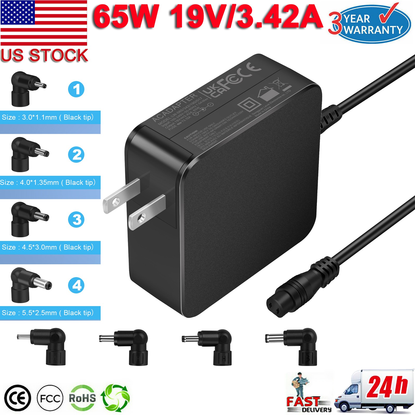 AC Adapter Power Charger For ASUS A B C D E F K L Q R S X T U Series Supply Cord