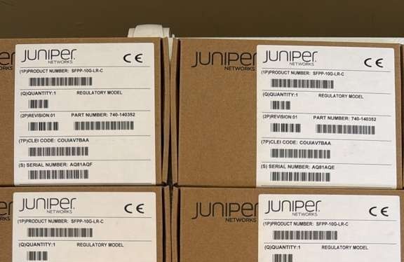 Lot of 2pcs New Sealed Juniper SFPP-10G-LR-C SFP+, 10G-LR, SMF 10km - 740-140352