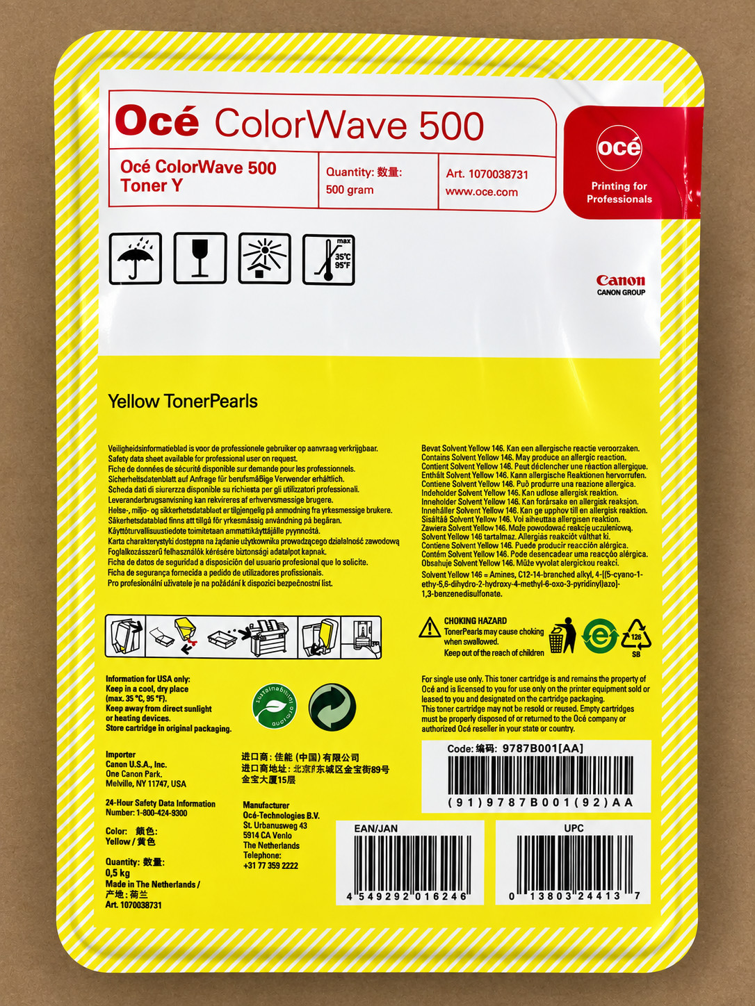 Genuine Canon/Oce Colorwave 500 Yellow Toner Pearls 1070038731