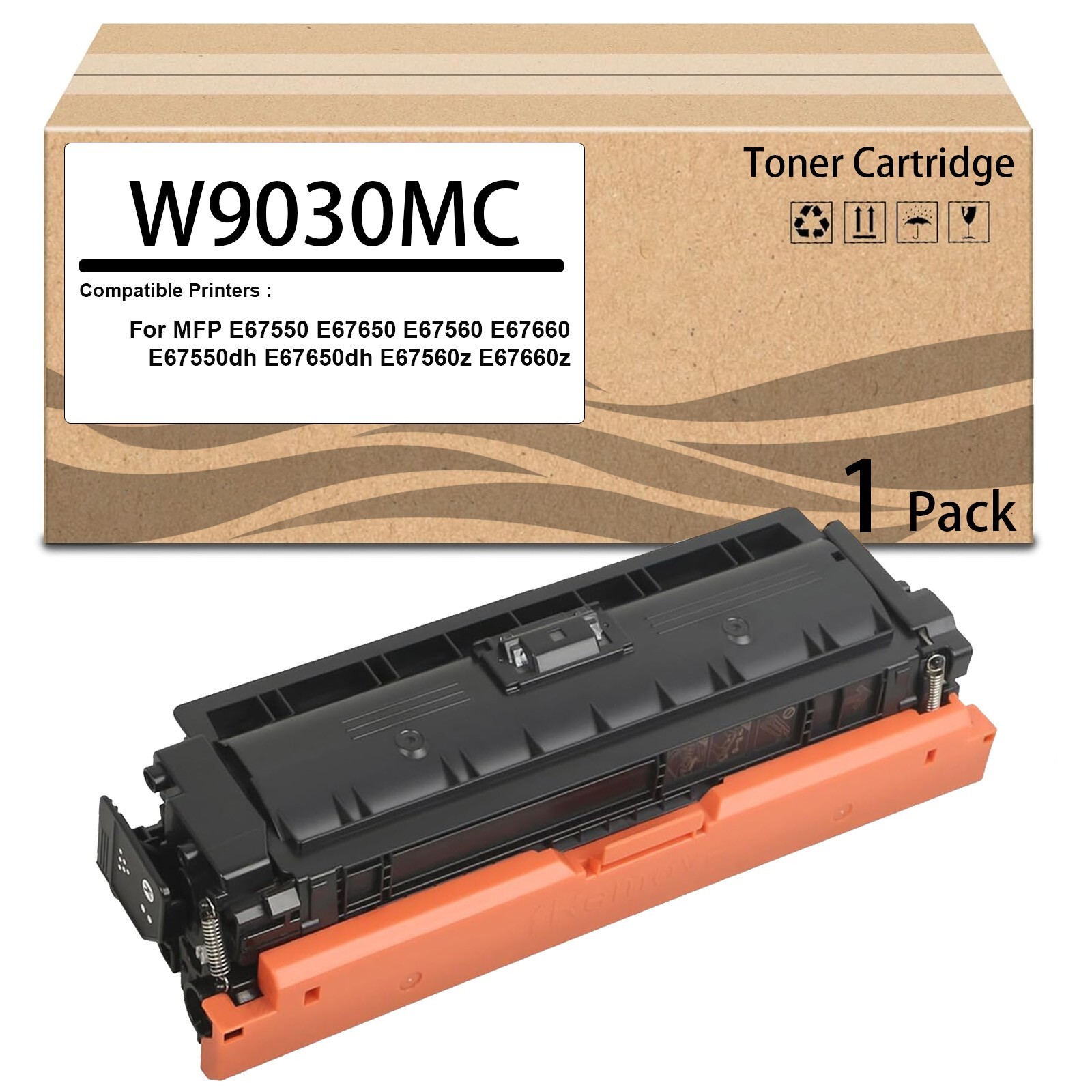 1Pack  W9030MC Black Toner Cartridge Compatible with HP W9030MC