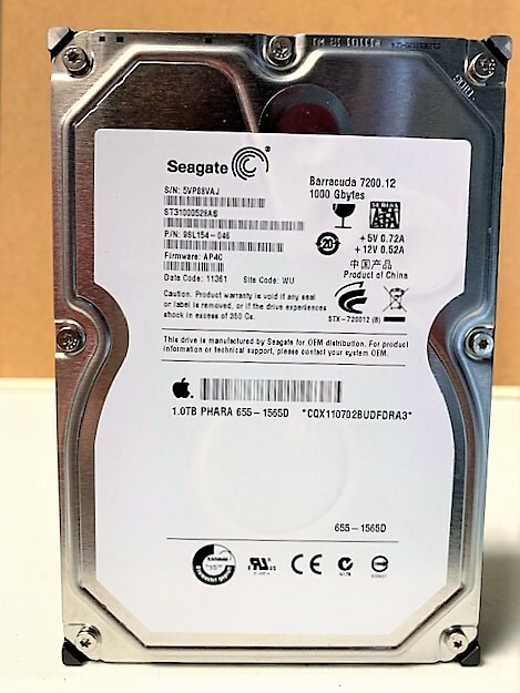 Seagate Barracuda 1TB  Internal 7200RPM 3.5" (ST31000528AS) HDD