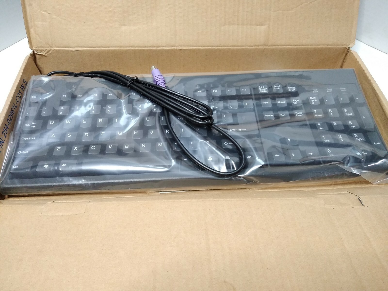 Vintage Chicony Black PS/2 Keyboard English KB-2961