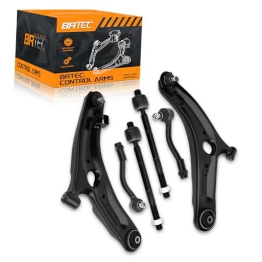 6PCS Front Lower Control Arms Kit Compatible with Kia Soul 2012 2013