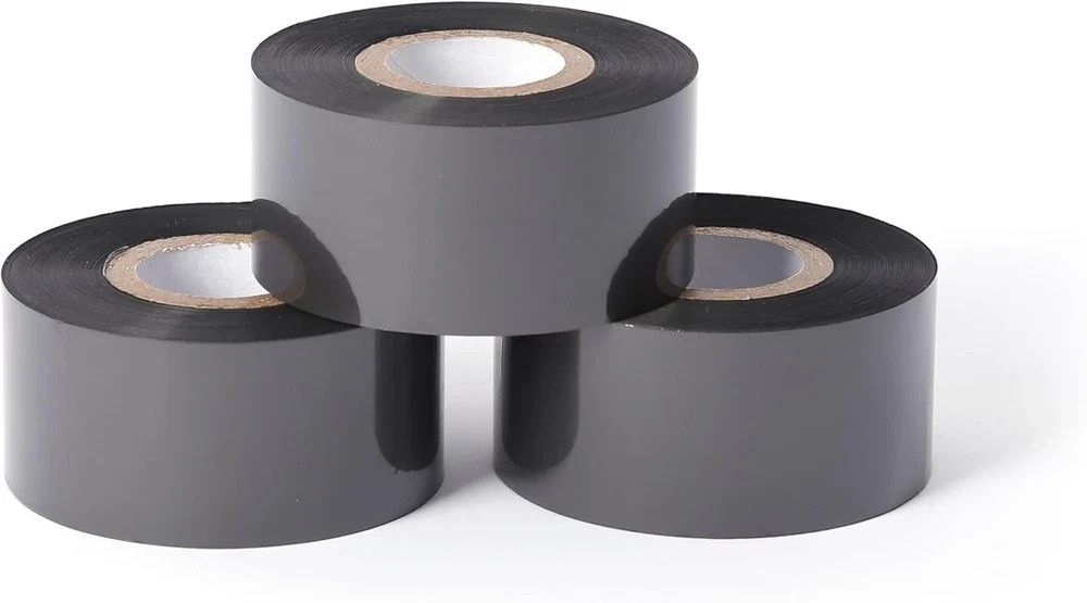 20 Rolls Date Coding Foil/Ribbon, 1.18'' x 328' (30mm x 100m) Black Thermal Tran