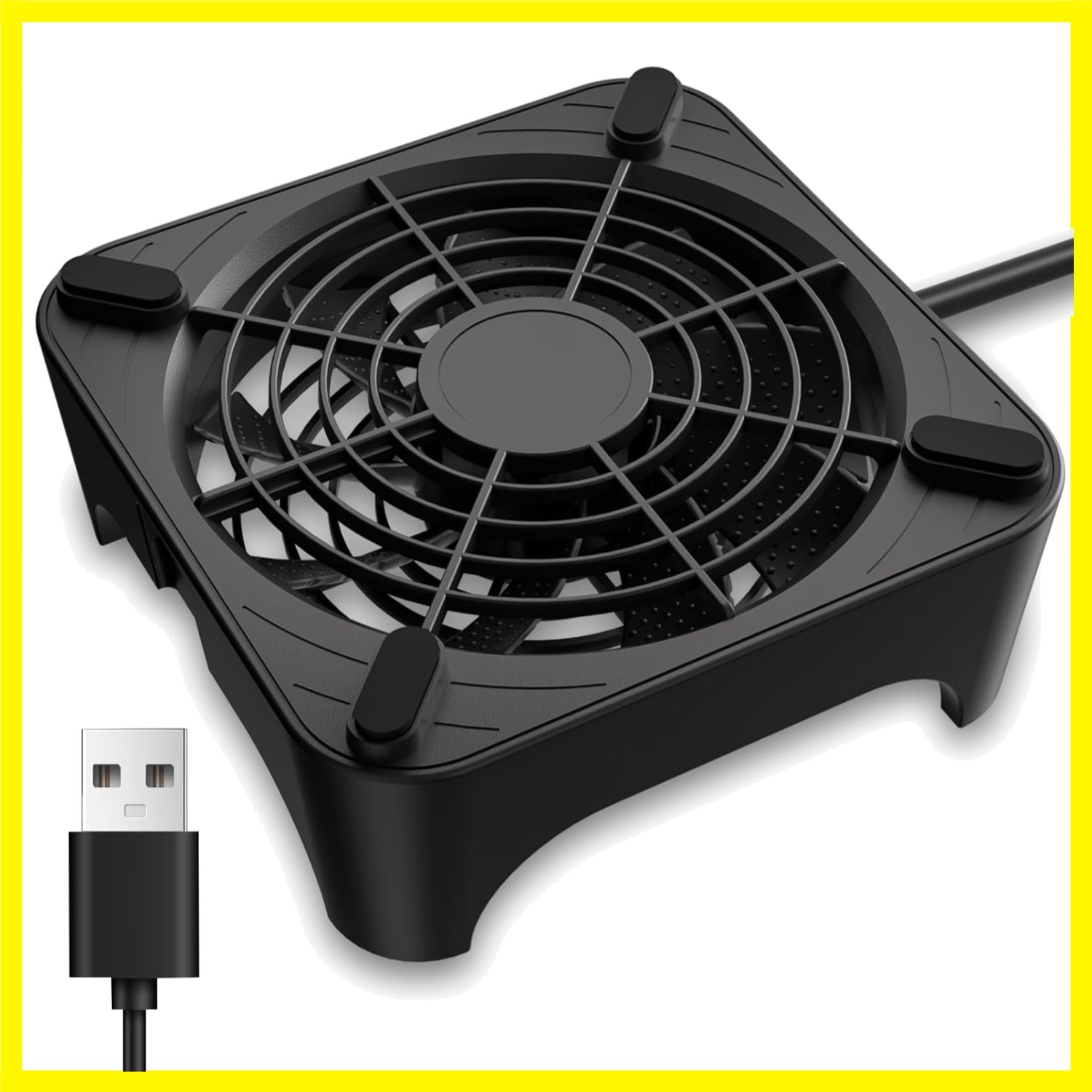 X1 USB Cooling Fan, 18dB Ultra Quiet 120mm USB Computer Fan with Built-in Cab...