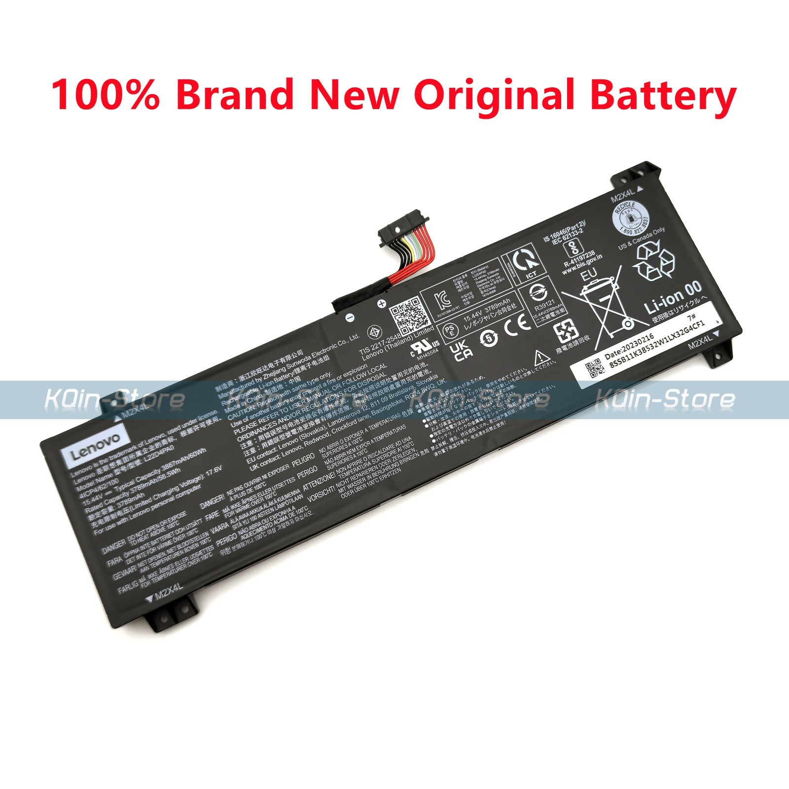 Genuine L22D4PA0 L22B4PA0 60Wh Battery for Lenovo Legion Slim 5 16APH8 16IRH8