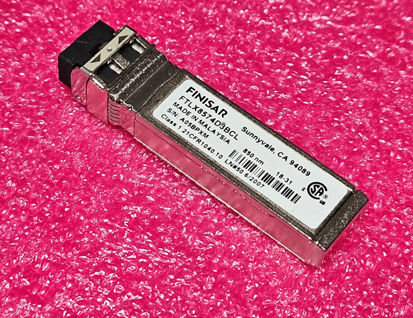 Original FINISAR FTLX8574D3BCL 10Gbase-SR 850nm 400m SFP+ MMF Optic Transceiver