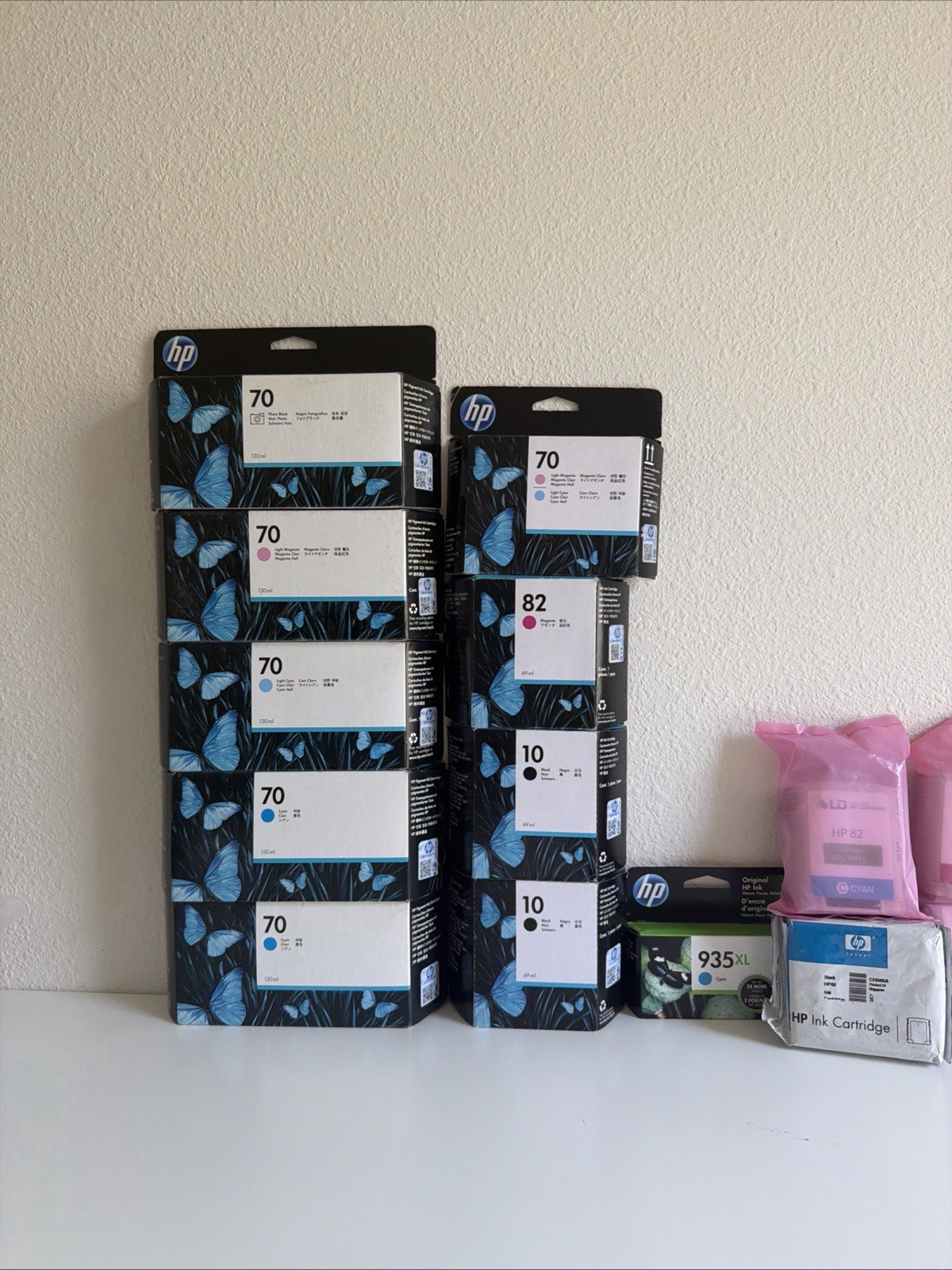 GENUINE HP 70 Ink Lot C9449A C9452A C9453A C9455A C9390A DesignJet Z2100 Z3100