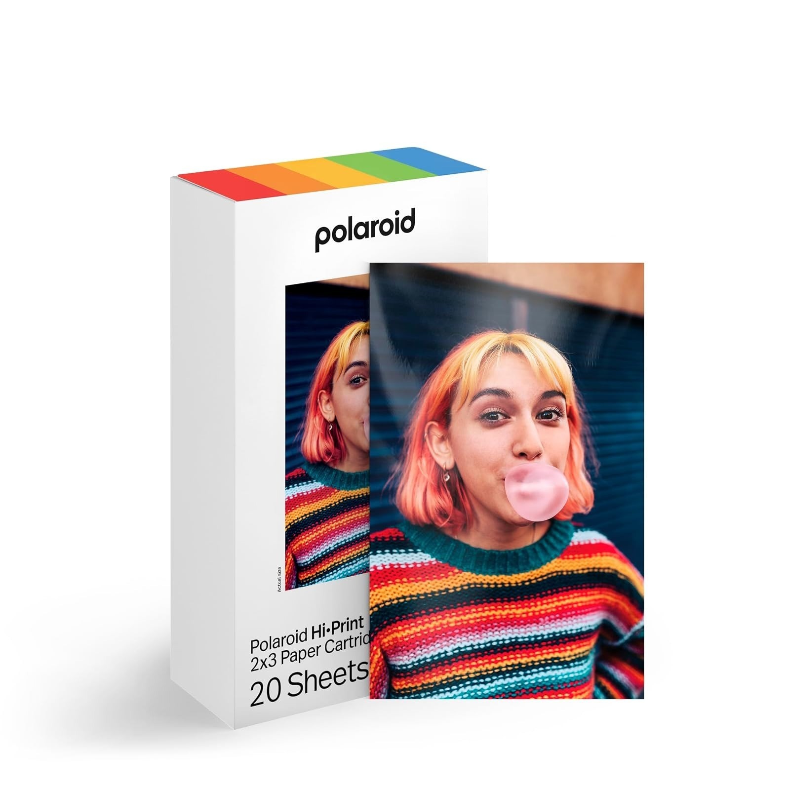 Polaroid Hi-Print 2x3 Photo Paper Cartridge, Glossy Sticky-Back Prints