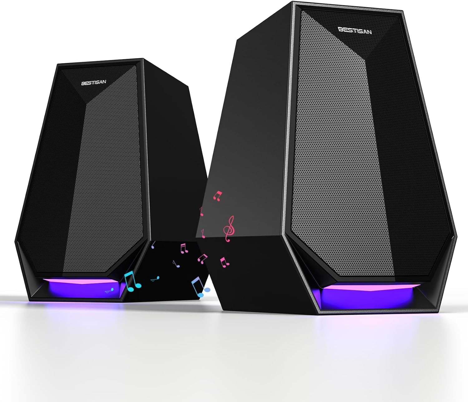 BESTISAN Computer Gaming Speakers for Desktop PC