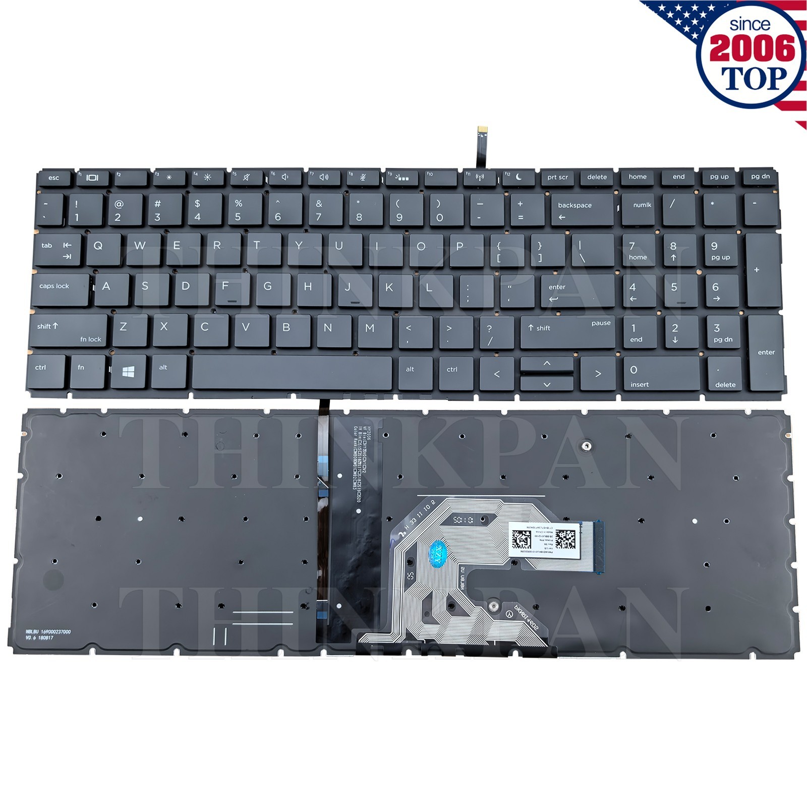 Genuine US Laptop keyboard Backlit for HP ProBook 450 G6 G7 455 G6 G7 455R G6 G7