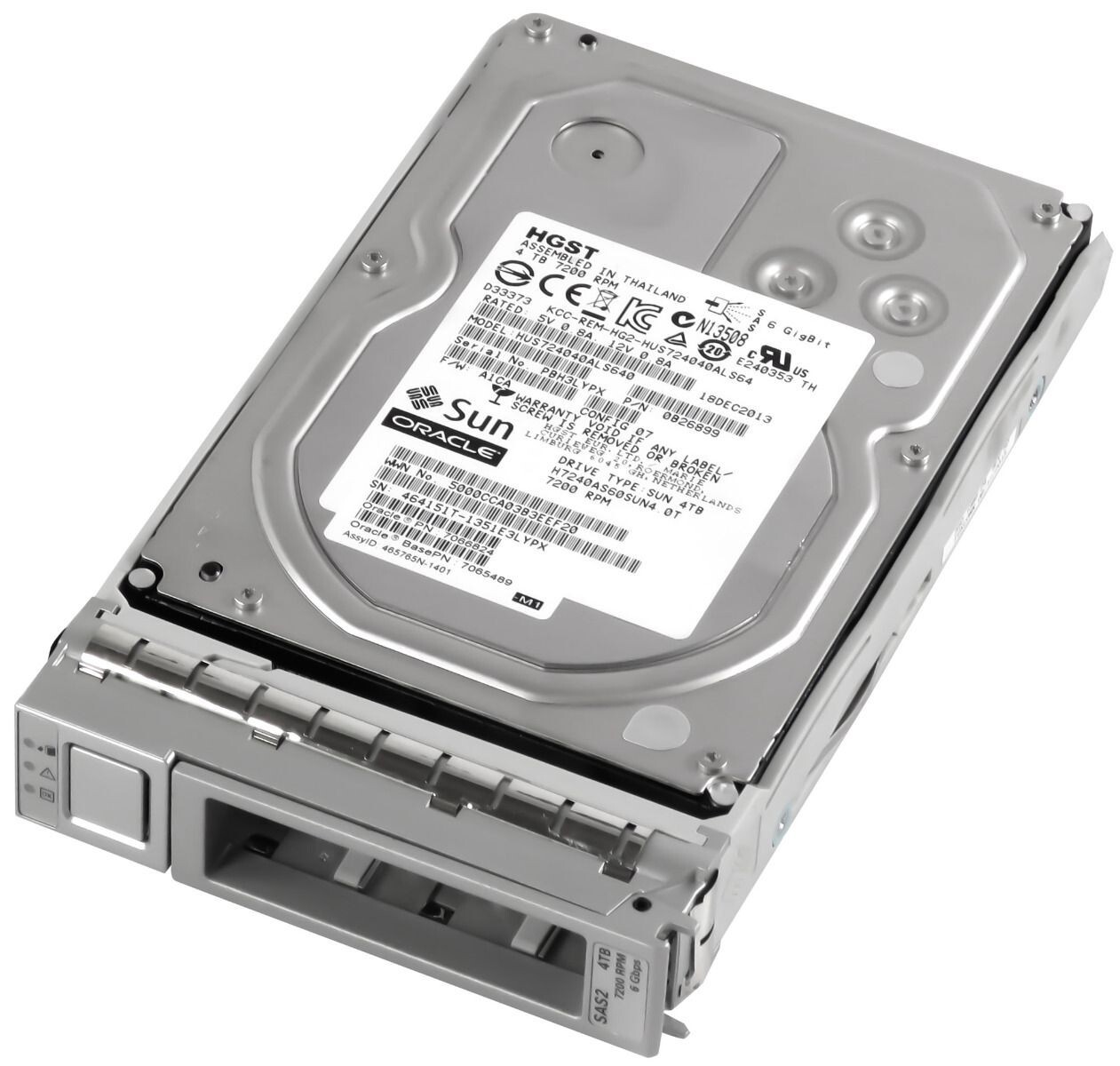 HARD DRIVE SUN ORACLE 7066824 H7240AS60SUN4.0T 4TB 7200RPM 64MB SAS2 3.5" inch