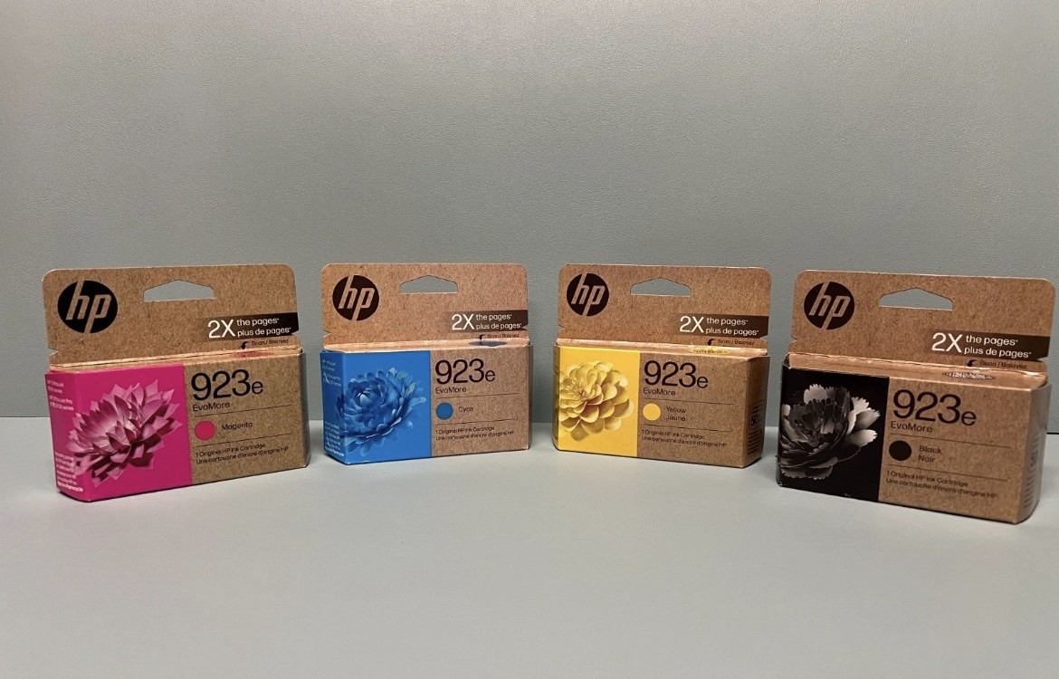 GENUINE HP 923e Black & 923e Color Ink Cartridges - Exp: 2028 - New Never Opened