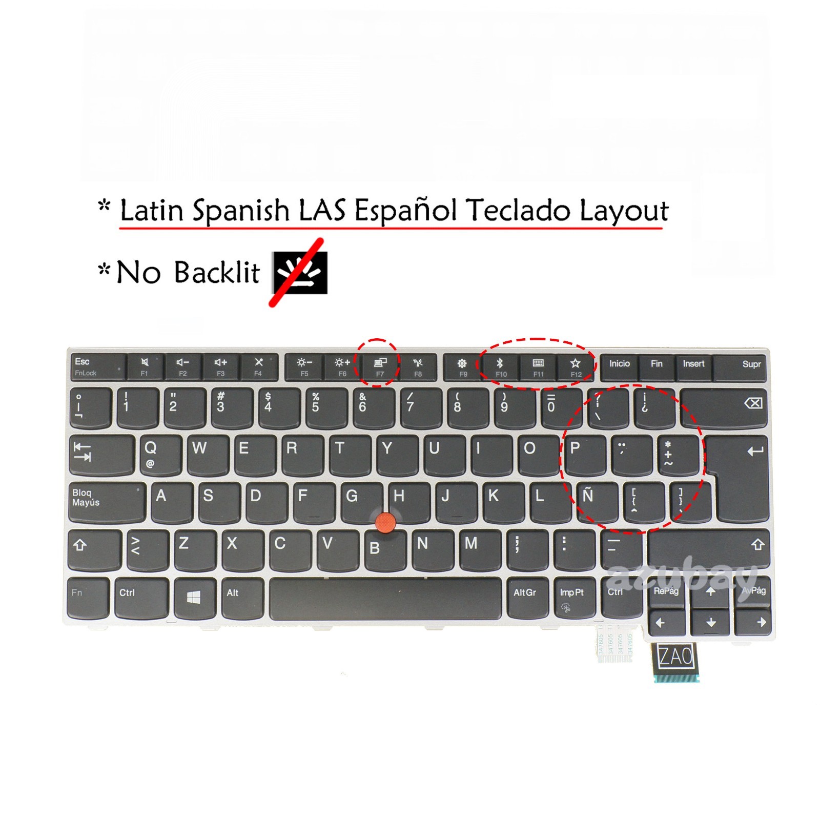 Teclado Español / Latino For Lenovo Thinkpad 13 Gen 1 /Gen 2, T470S T460S Laptop