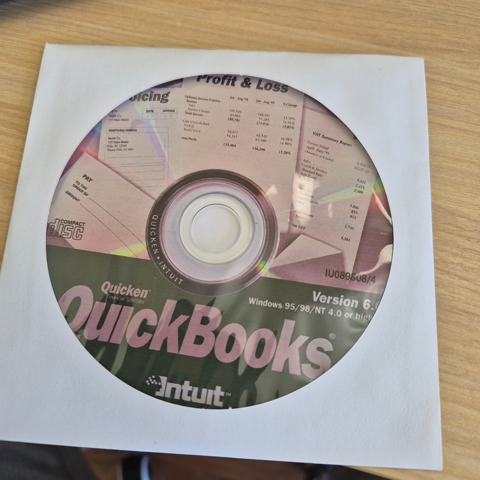 Intuit QuickBooks Version 6 Accounting Software Keycode Registration Windows 11