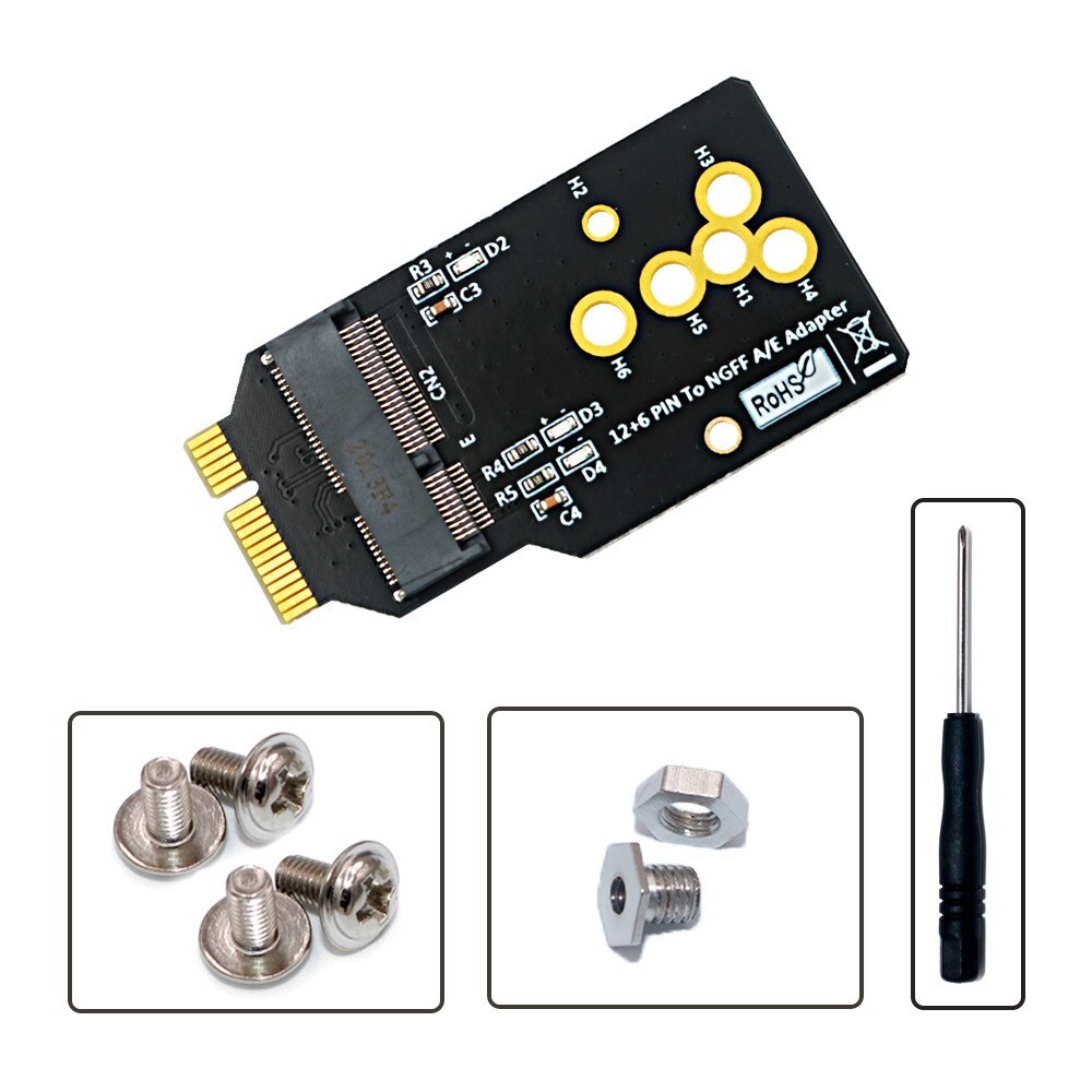 AX200/201/210 WIFI6 Module to 12+6 Pin Adapter for replacing BCM94360CS2 Card