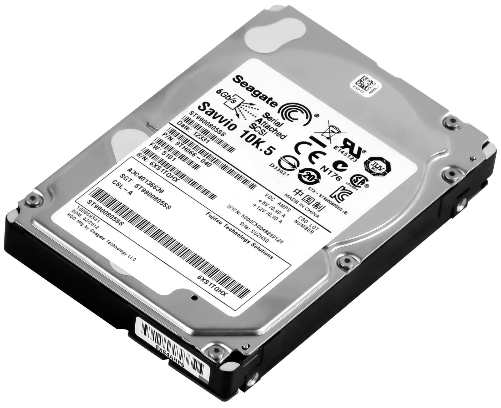 Fujitsu Festplatte A3C40136639 ST9900805SS 900GB 10K 64MB SAS-2 2.5''
