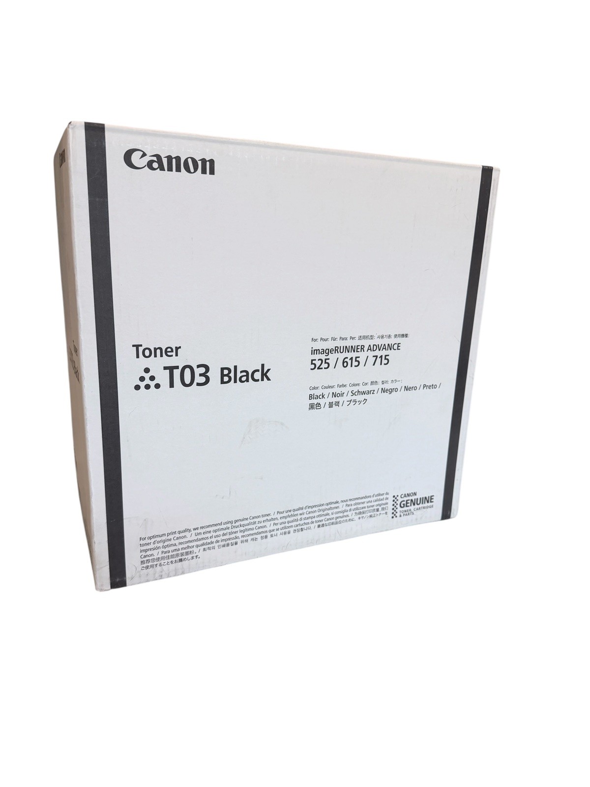 Canon T03 Black T03BK (2725C001[BA]) Black Toner Cartridge Sealed Box