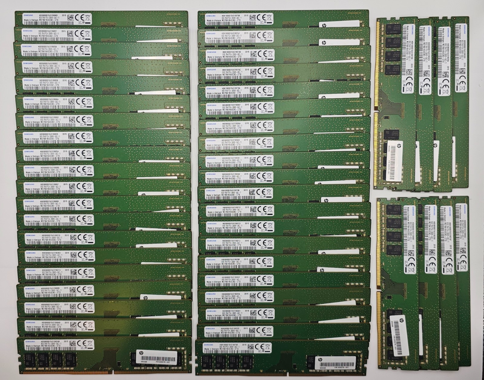 (Lot of 48) Samsung 8GB 1Rx8 RAM M378A1K43CB2-CTD PC4-2666V-UA2-11