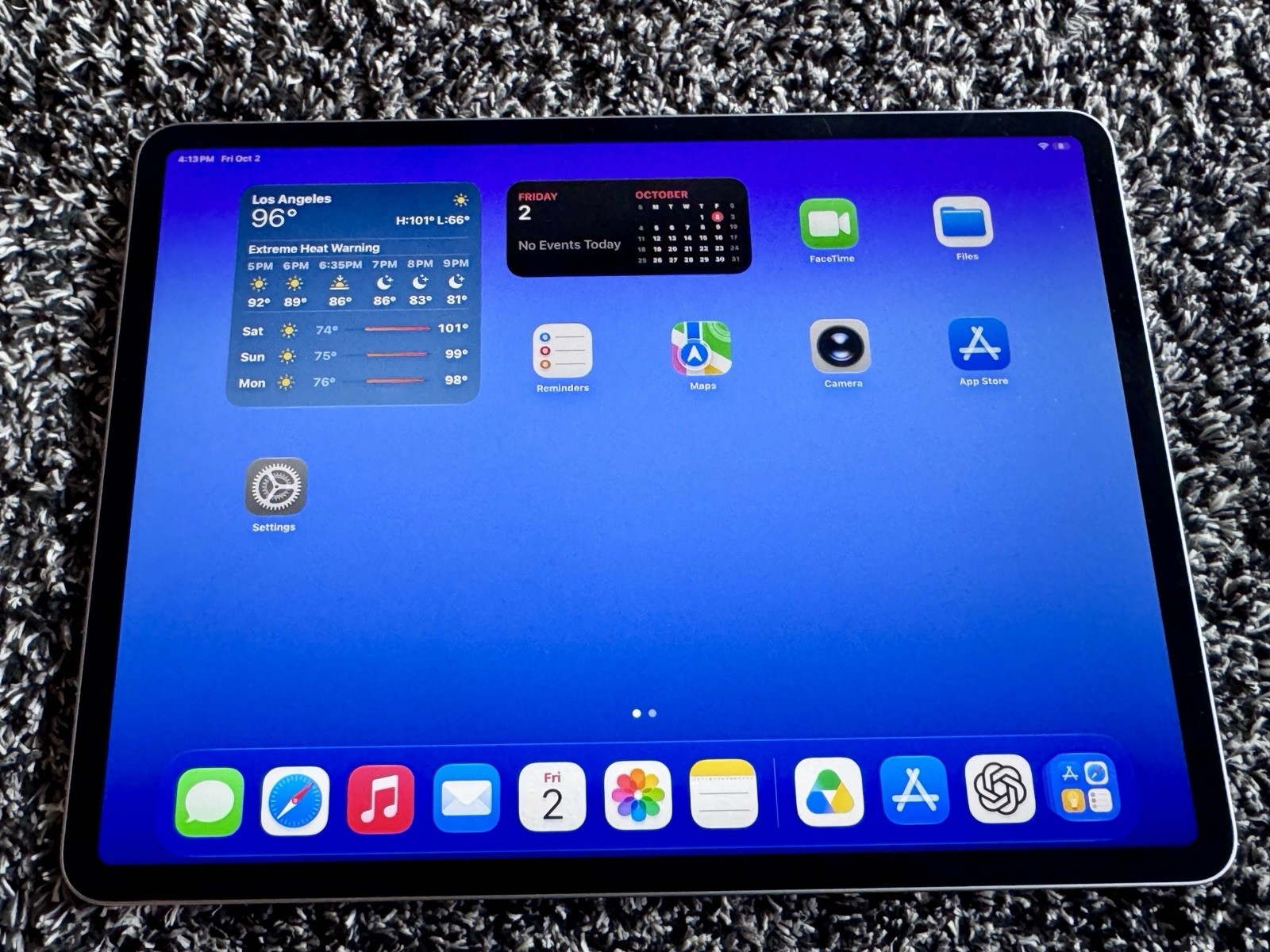 Apple iPad Air 13-inch M2 Wi‑Fi 128GB 8GB RAM iPadOS Space Gray