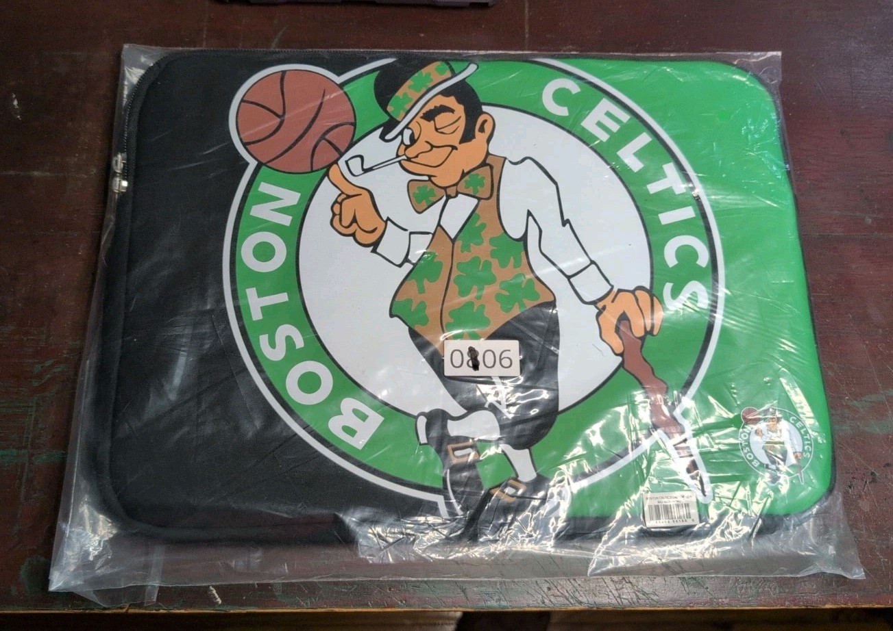 Official Licensed FOCO NBA Boston Celtics Basketball 15" Laptop Computer Case