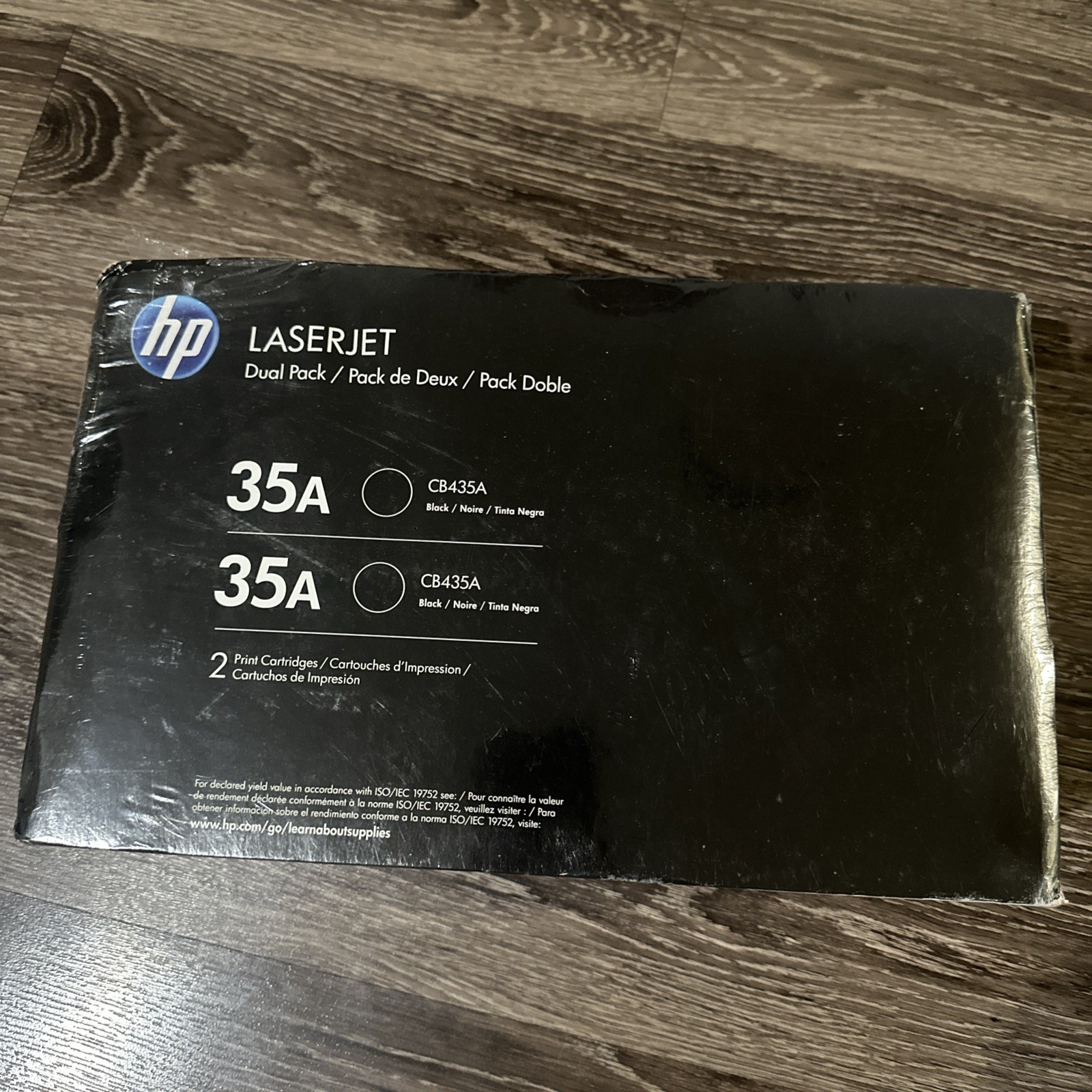 HP 35A CB435A Black LaserJet Toner Cartridge Dual Pack Genuine - New / Sealed