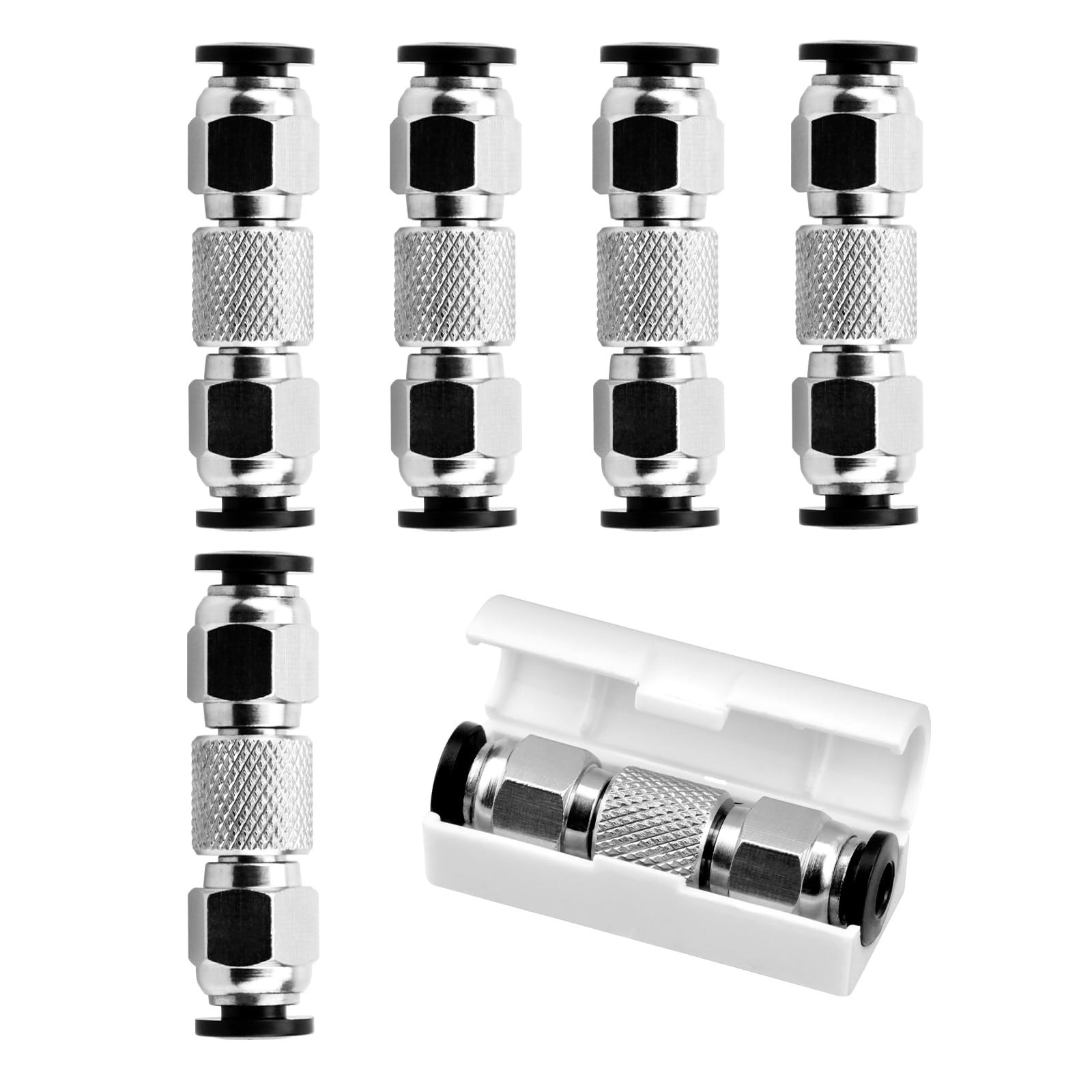5pcs Upgrade PTFE Tube Connector tubing 3D Printers Pneumatic connectors,for ...