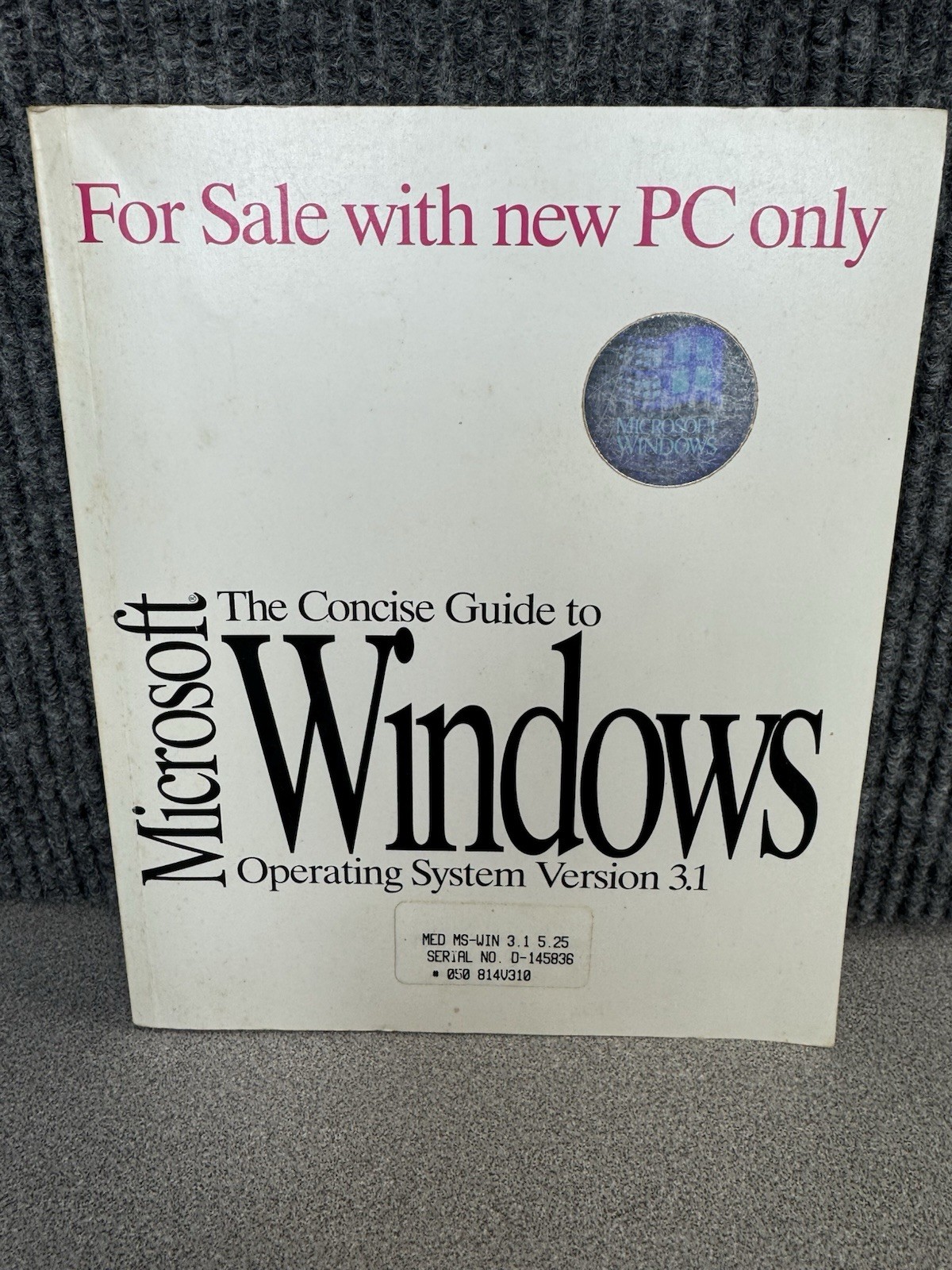 Vintage 1992 Microsoft Windows 3.1 OEM Concise Guide User Manual Book