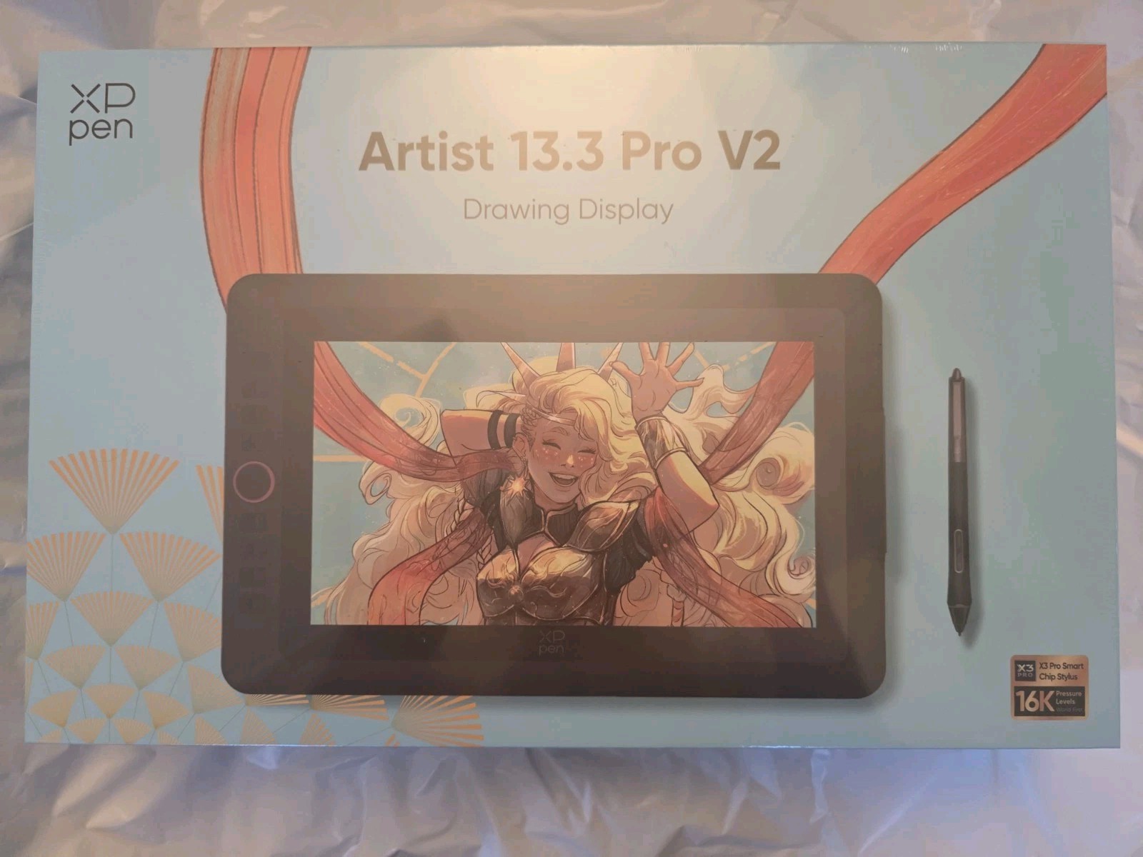 XPPen Artist 13.3 Pro V2 bundled with the official 3-in-1 cable